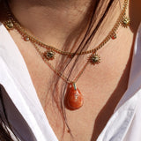 Pendentif Goutte Pierre de Soleil