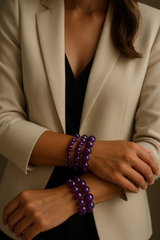 Bracelet "Essentiel" Améthyste facettée