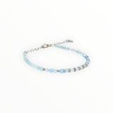 Bracelet "Eveil" Aigue-Marine facettée