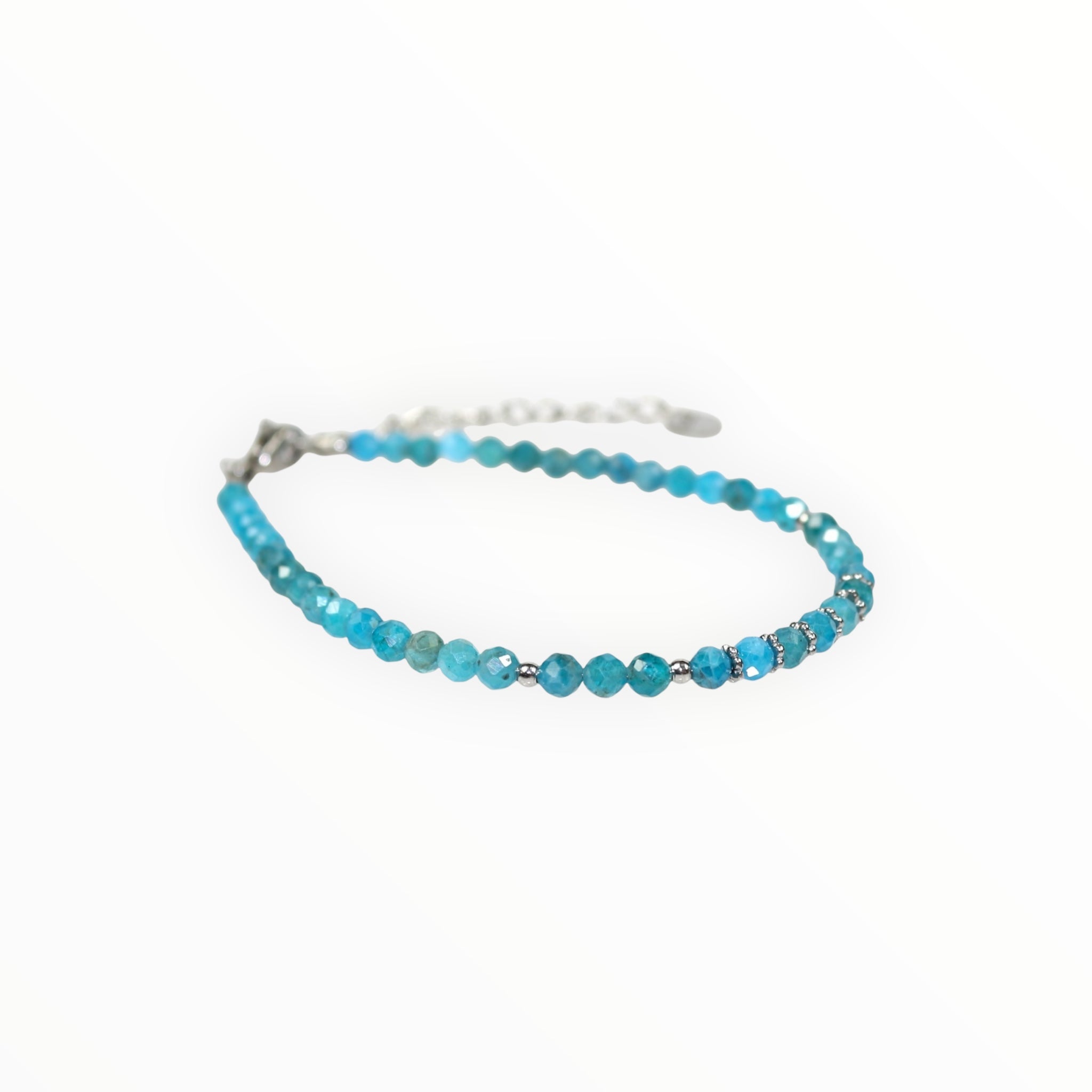 Bracelet "Eveil" Apatite bleue facettée