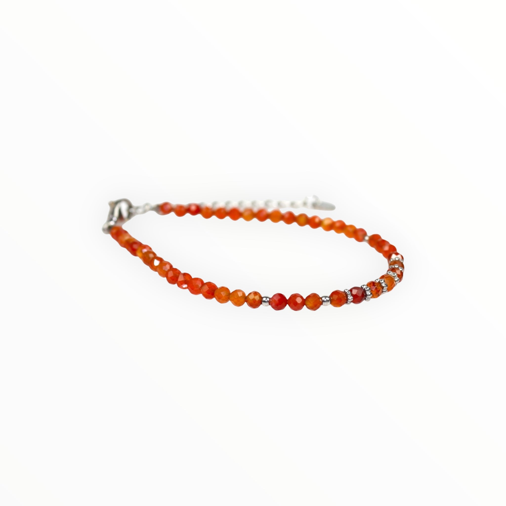 Bracelet  "Eveil" Cornaline facettée