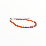 Bracelet  "Eveil" Cornaline facettée