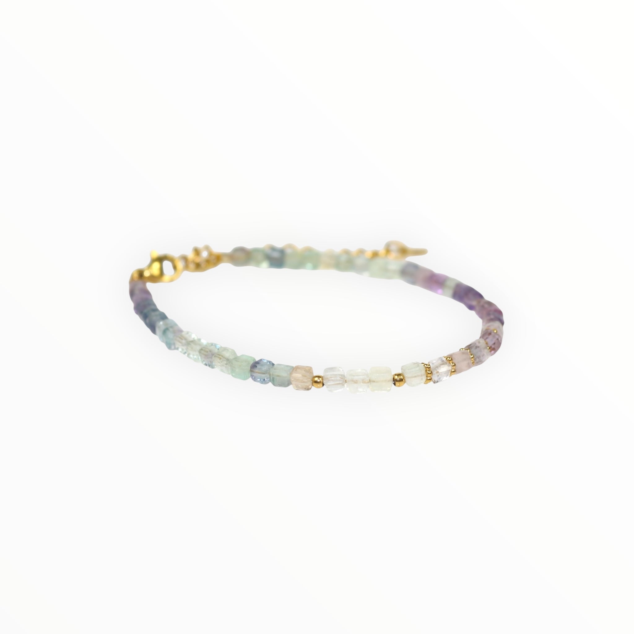Bracelet "Eveil" Fluorine facettée
