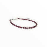 Bracelet "Eveil" Grenat facetté