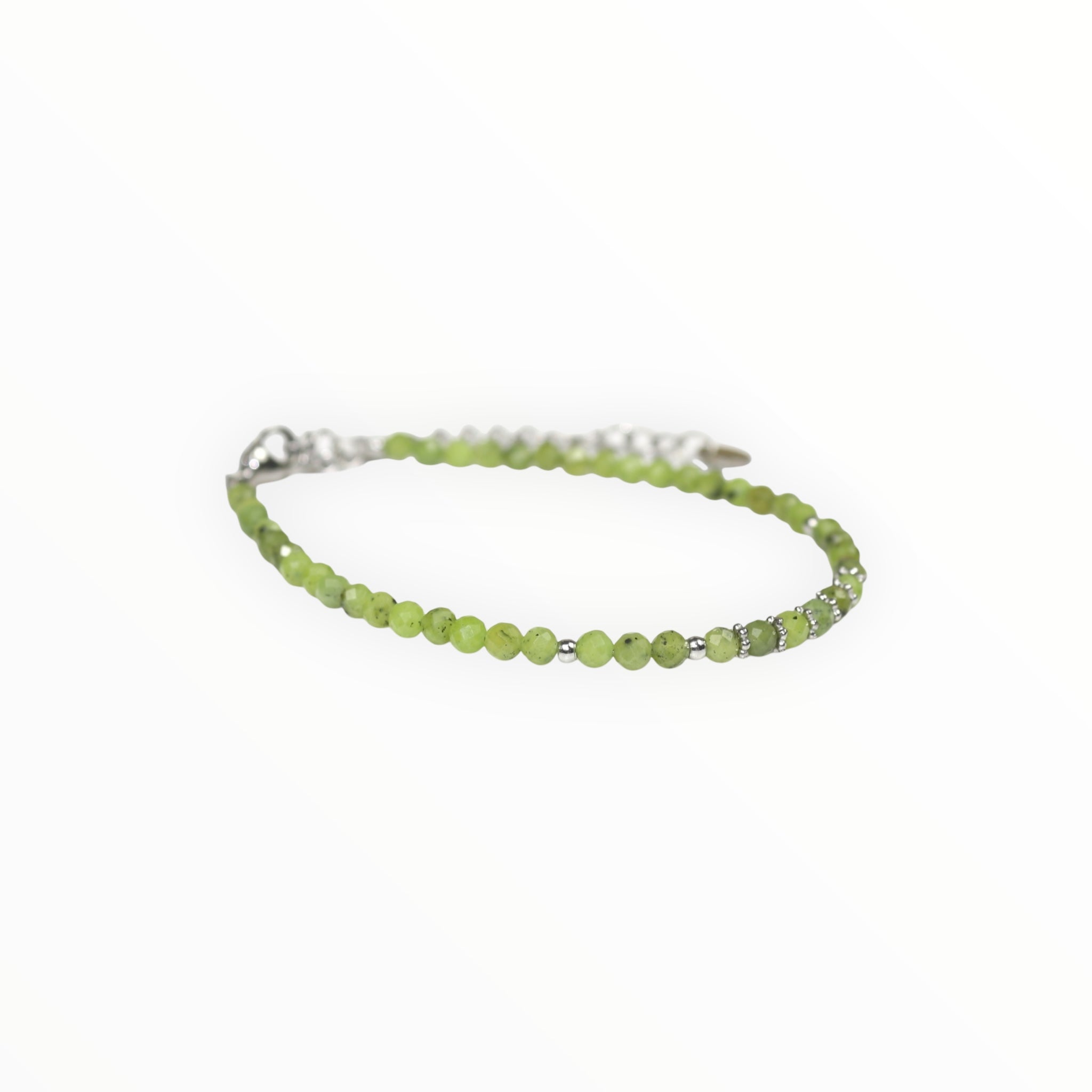 Bracelet "Eveil" Jade Néphrite facettée