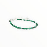 Bracelet "Eveil" Malachite facettée
