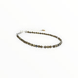 Bracelet "Eveil" Obsidienne dorée facettée