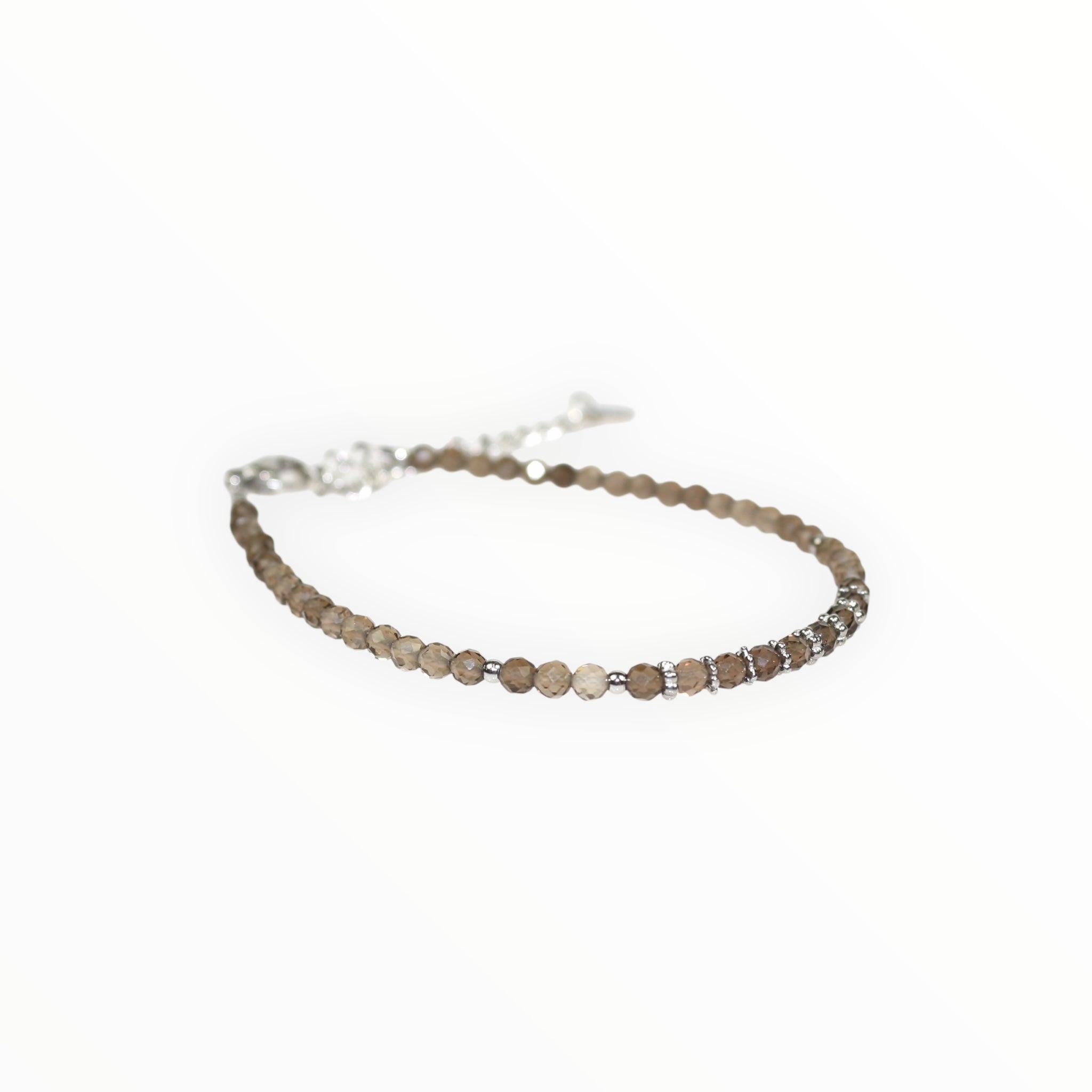 Bracelet "Eveil" Quartz fumé facetté