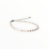 Bracelet "Eveil" Quartz rose facetté