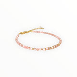 Bracelet "Eveil" Rhodochrosite facettée