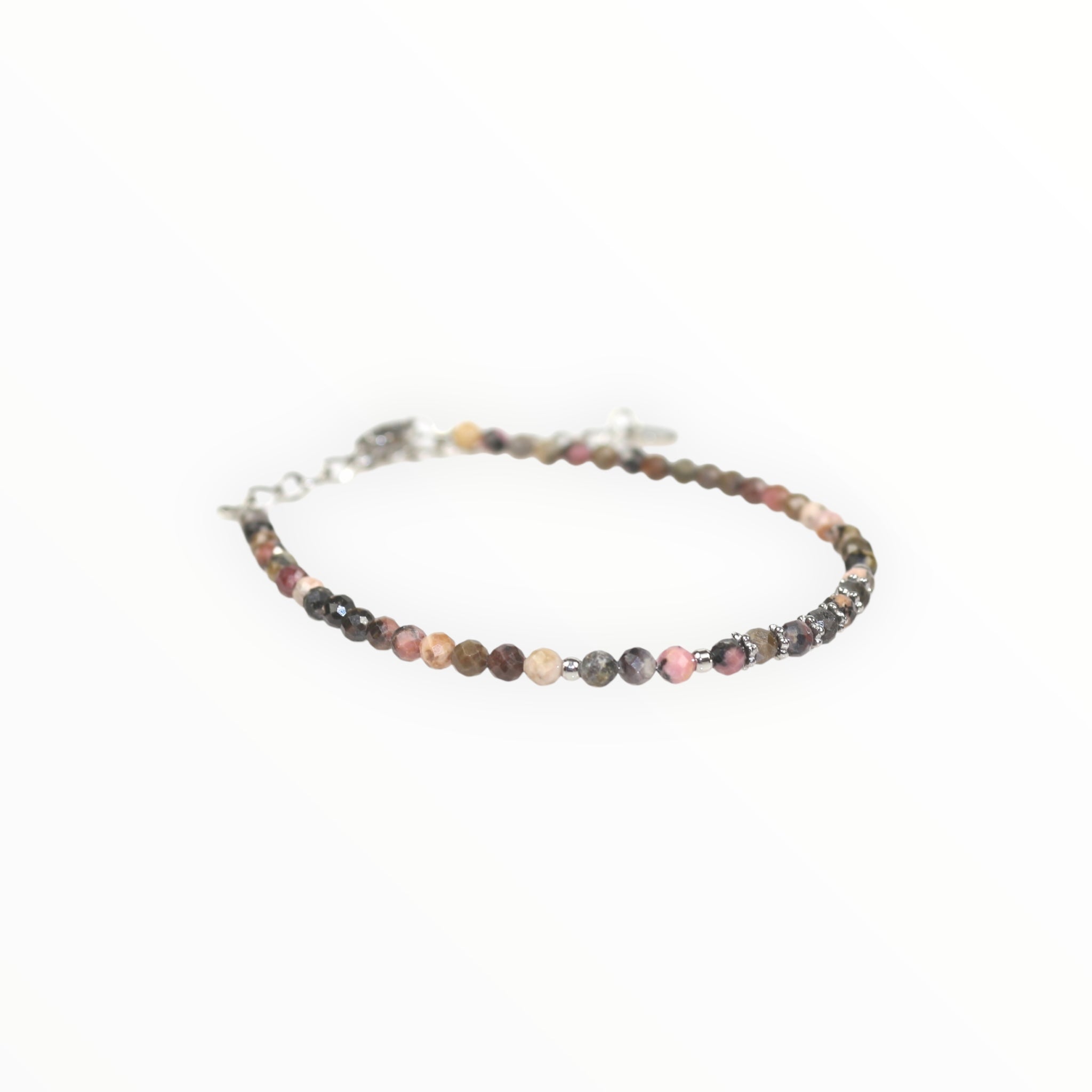 Bracelet "Eveil" Rhodonite facettée