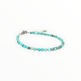 Bracelet "Eveil" Turquoise Hubei facettée