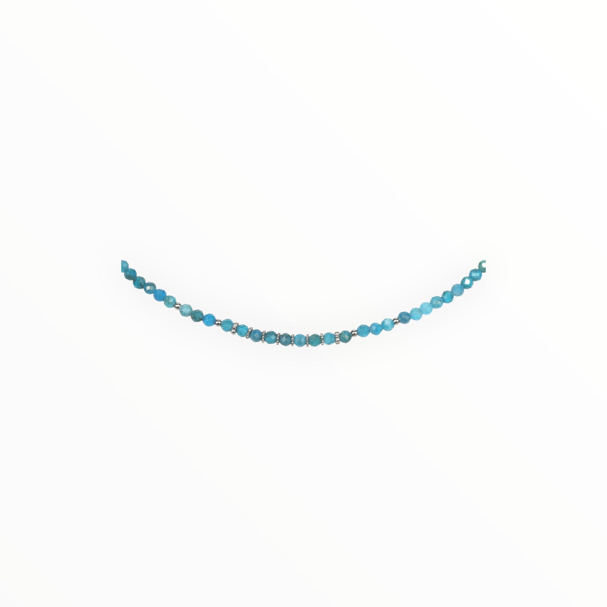 Collier "Eveil" Apatite bleue facettée