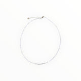 Collier "Eveil" Calcédoine bleue facettée