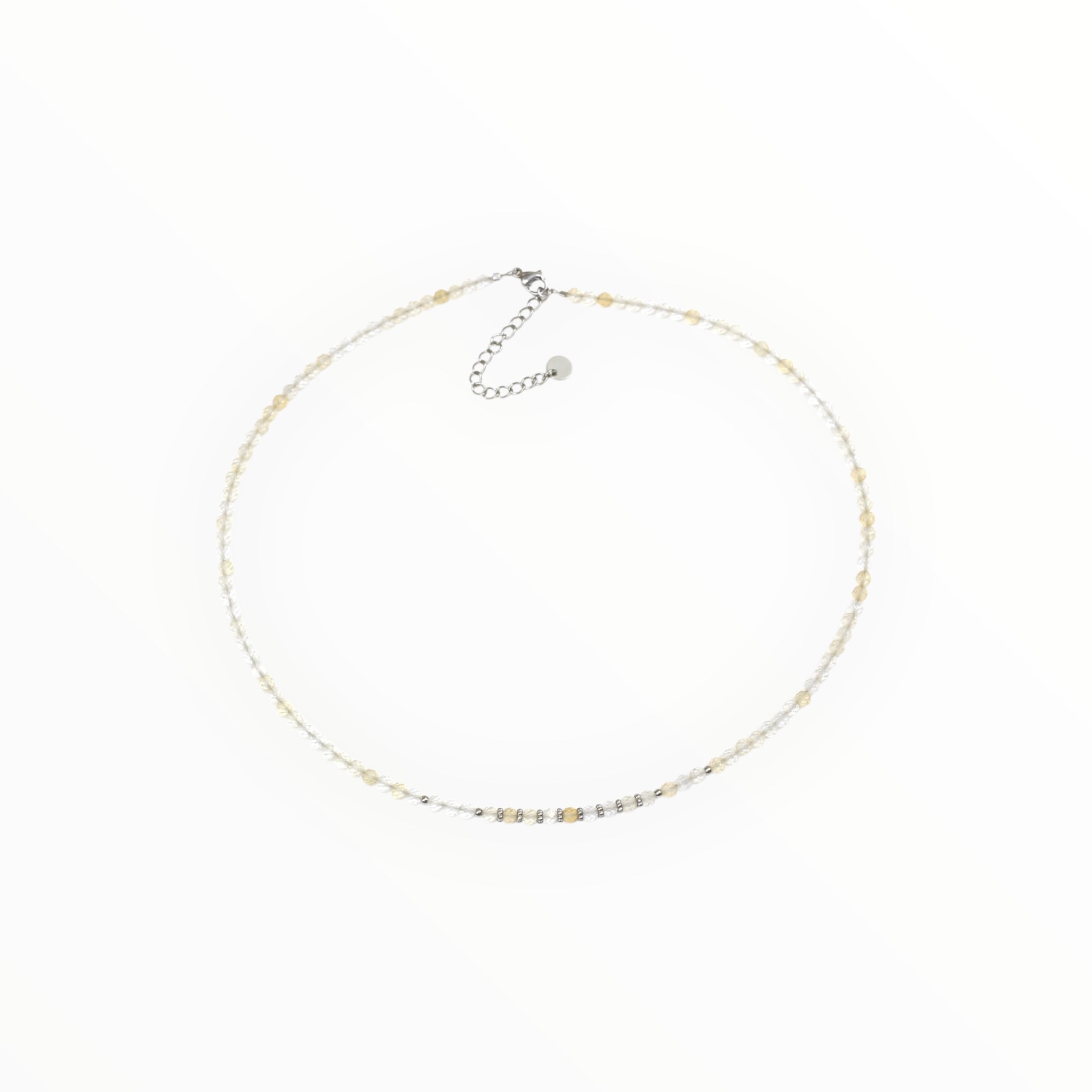 Collier "Eveil" Citrine facettée