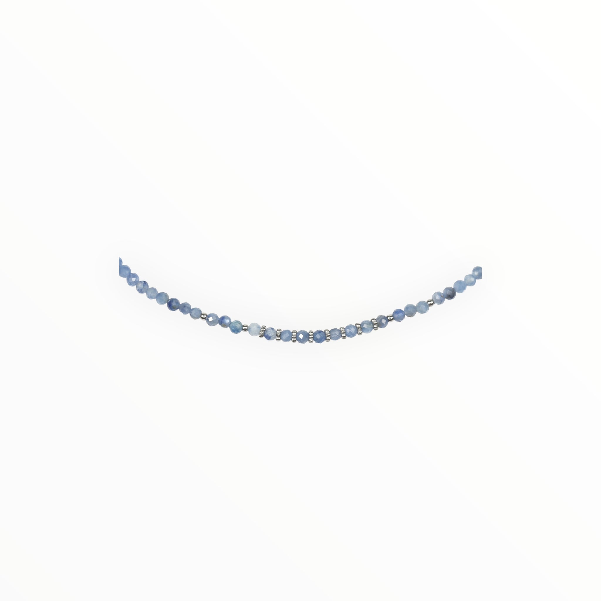 Collier "Eveil" Cyanite facettée