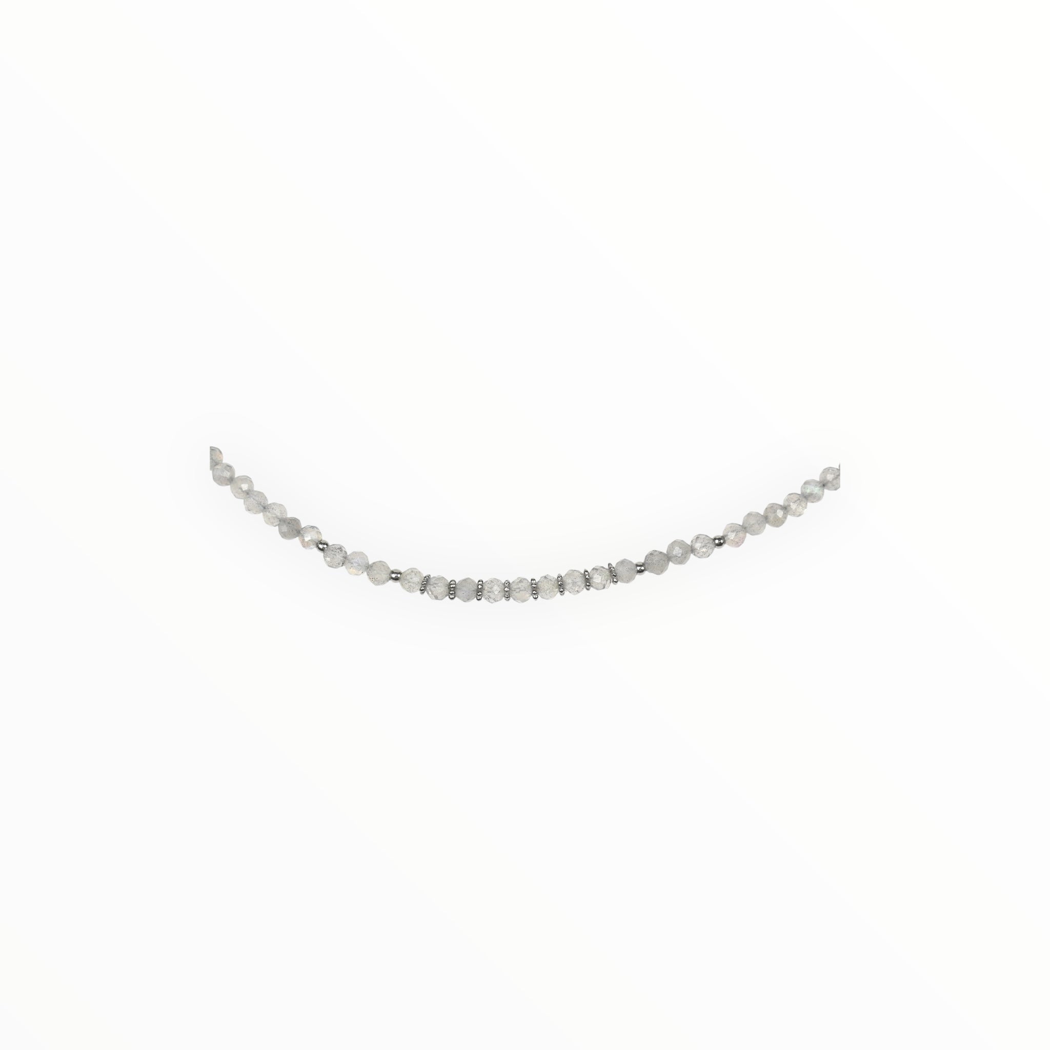 Collier "Eveil" Labradorite facettée