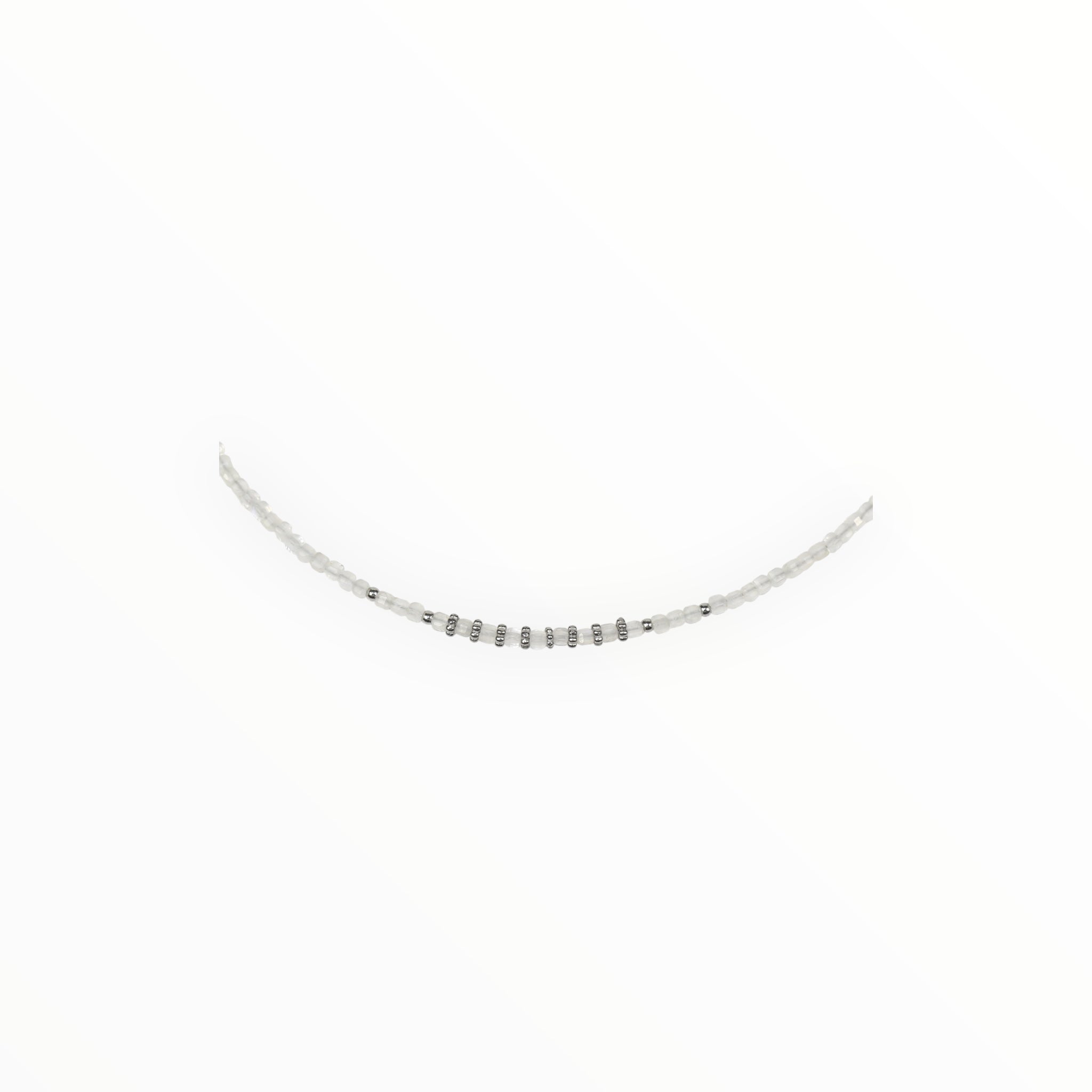 Collier "Eveil" Pierre de Lune Cube facettée