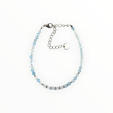 Bracelet "Eveil" Aigue-Marine facettée