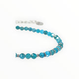 Bracelet "Eveil" Apatite bleue facettée