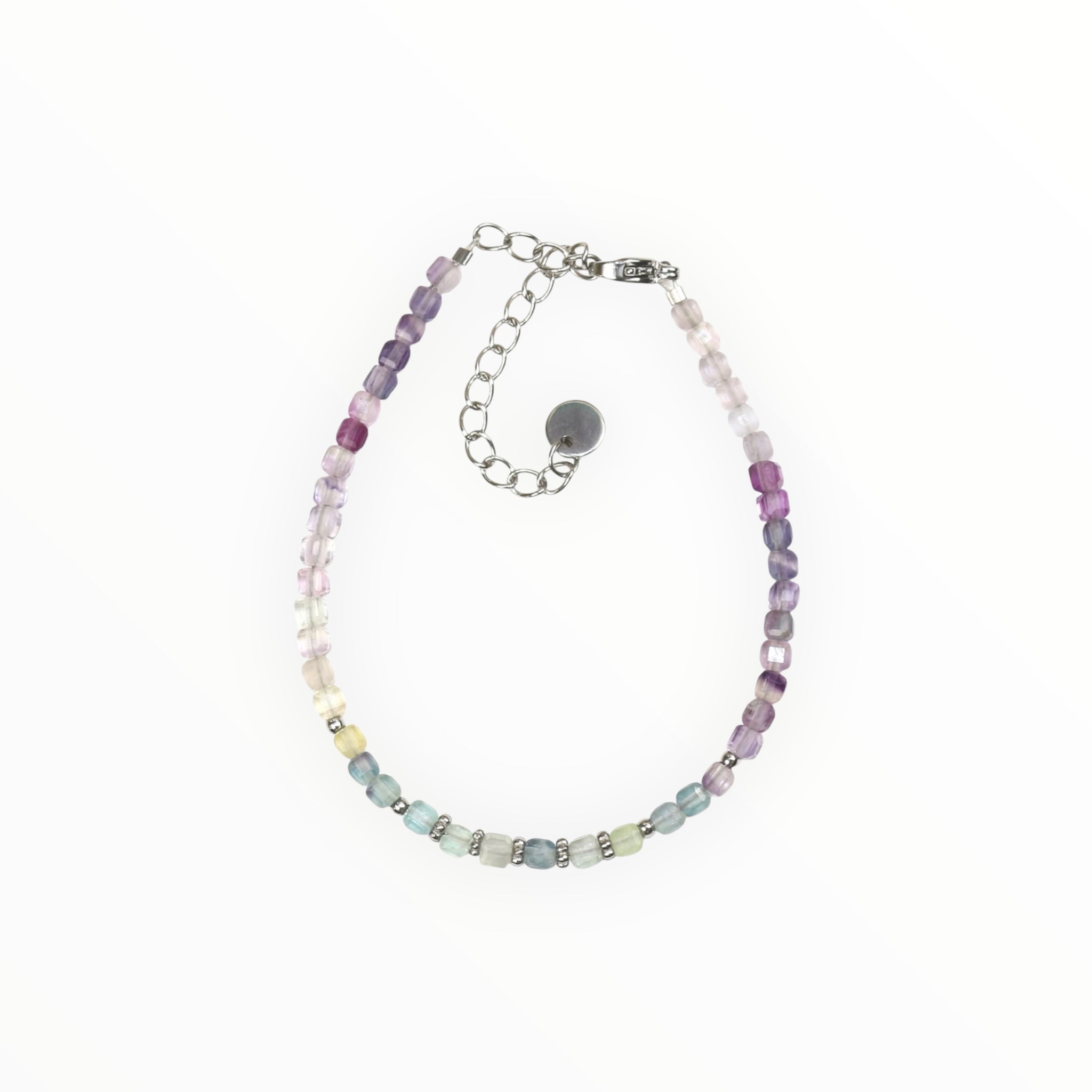 Bracelet "Eveil" Fluorine facettée