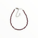 Bracelet "Eveil" Grenat facetté