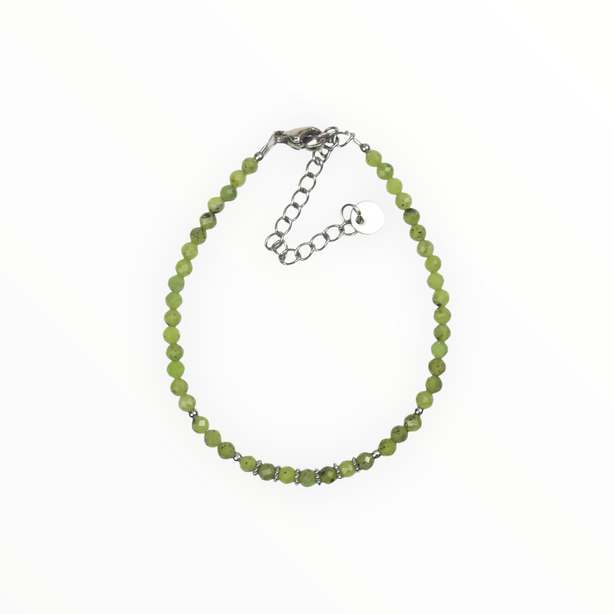 Bracelet "Eveil" Jade Néphrite facettée