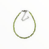 Bracelet "Eveil" Jade Néphrite facettée