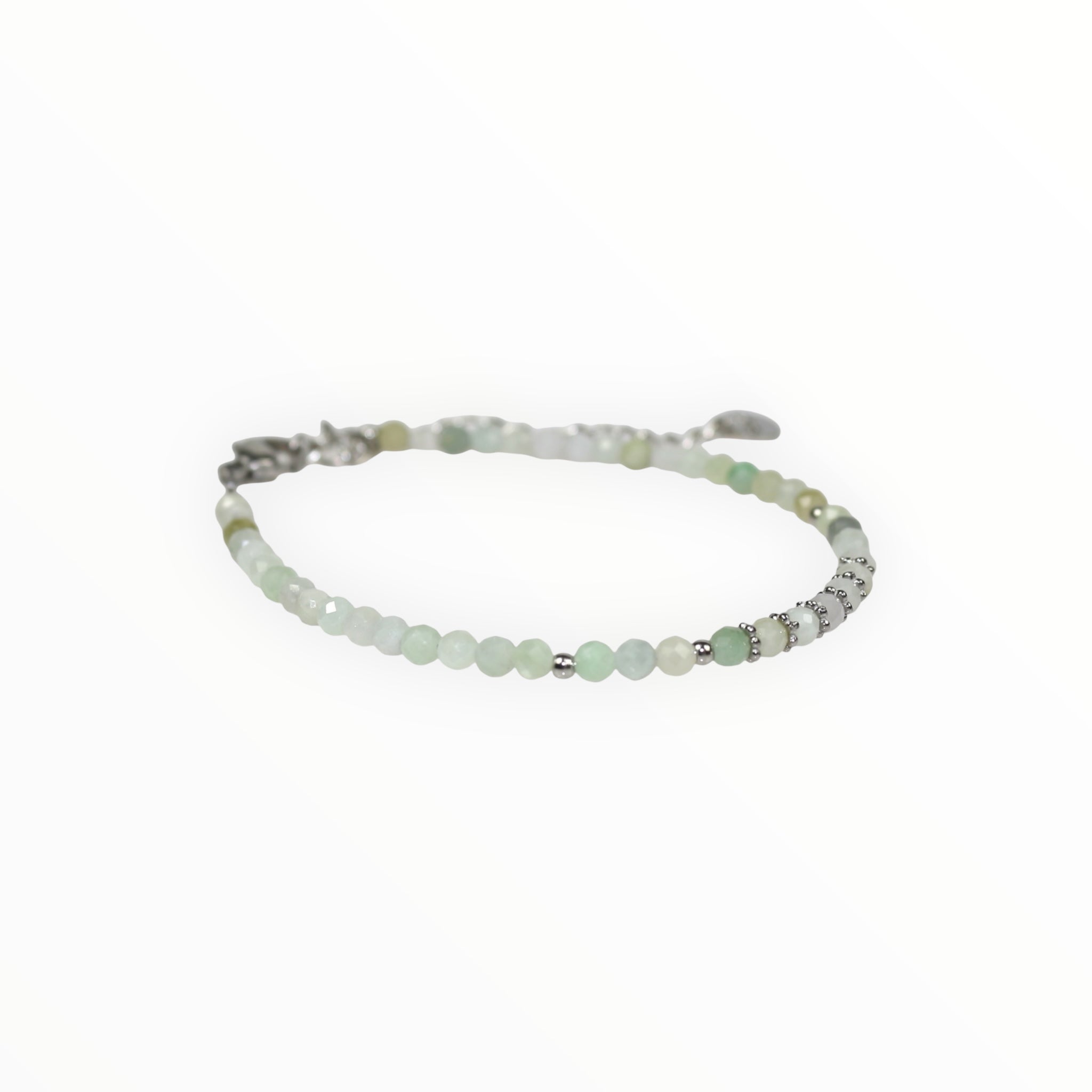 Bracelet "Eveil" Jadéite facettée