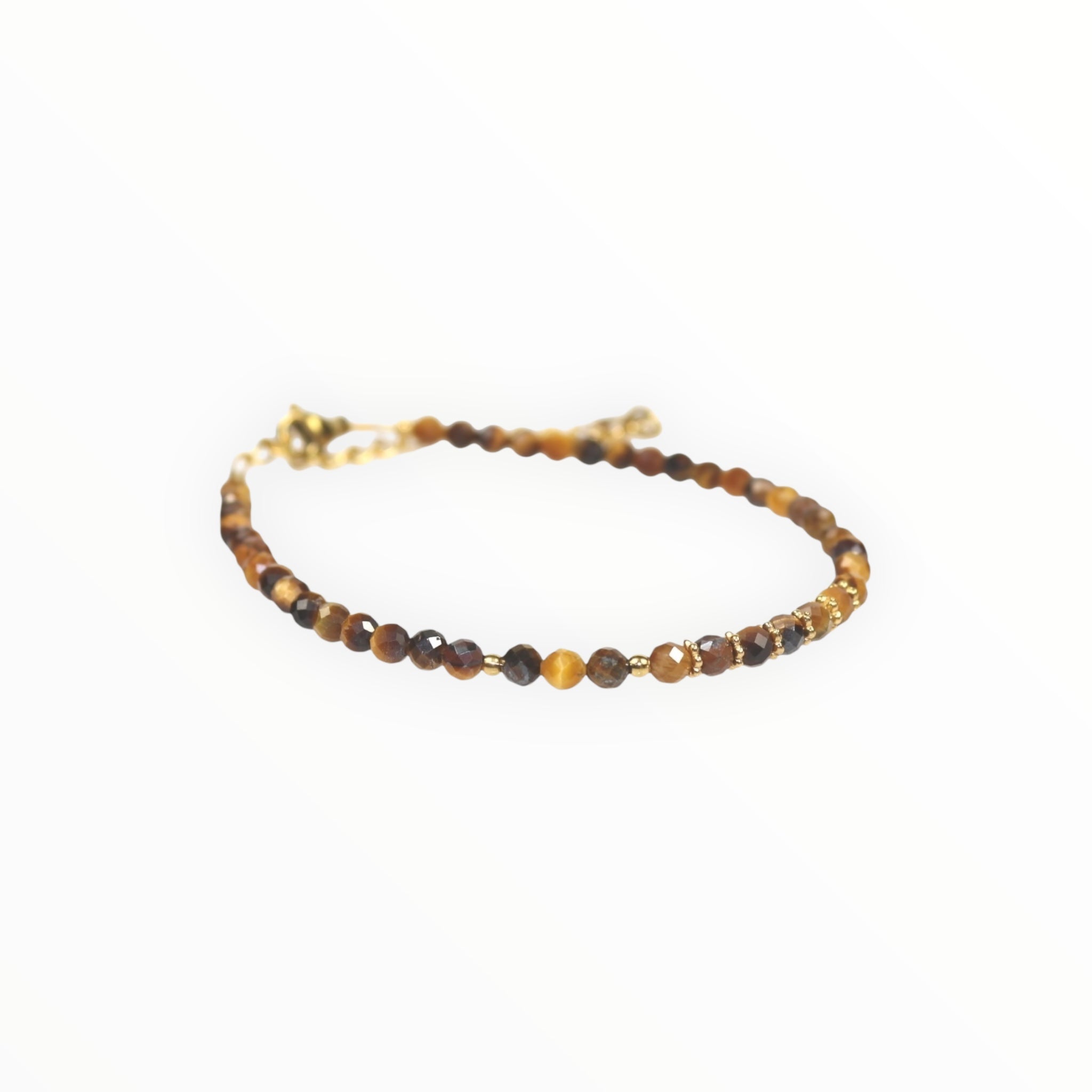 Bracelet  "Eveil" Oeil de Tigre facetté
