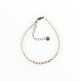 Bracelet "Eveil" Quartz rose facetté