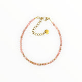 Bracelet "Eveil" Rhodochrosite facettée