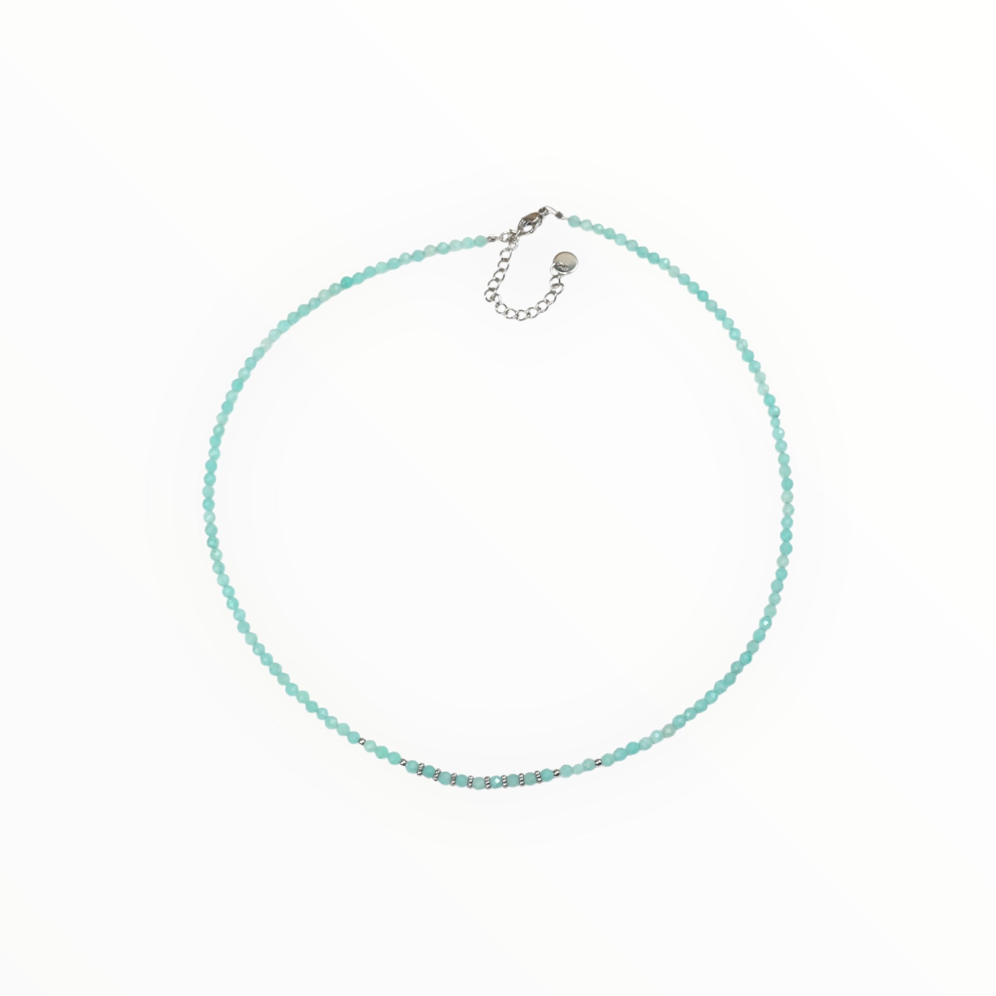 Collier "Eveil"Amazonite facettée