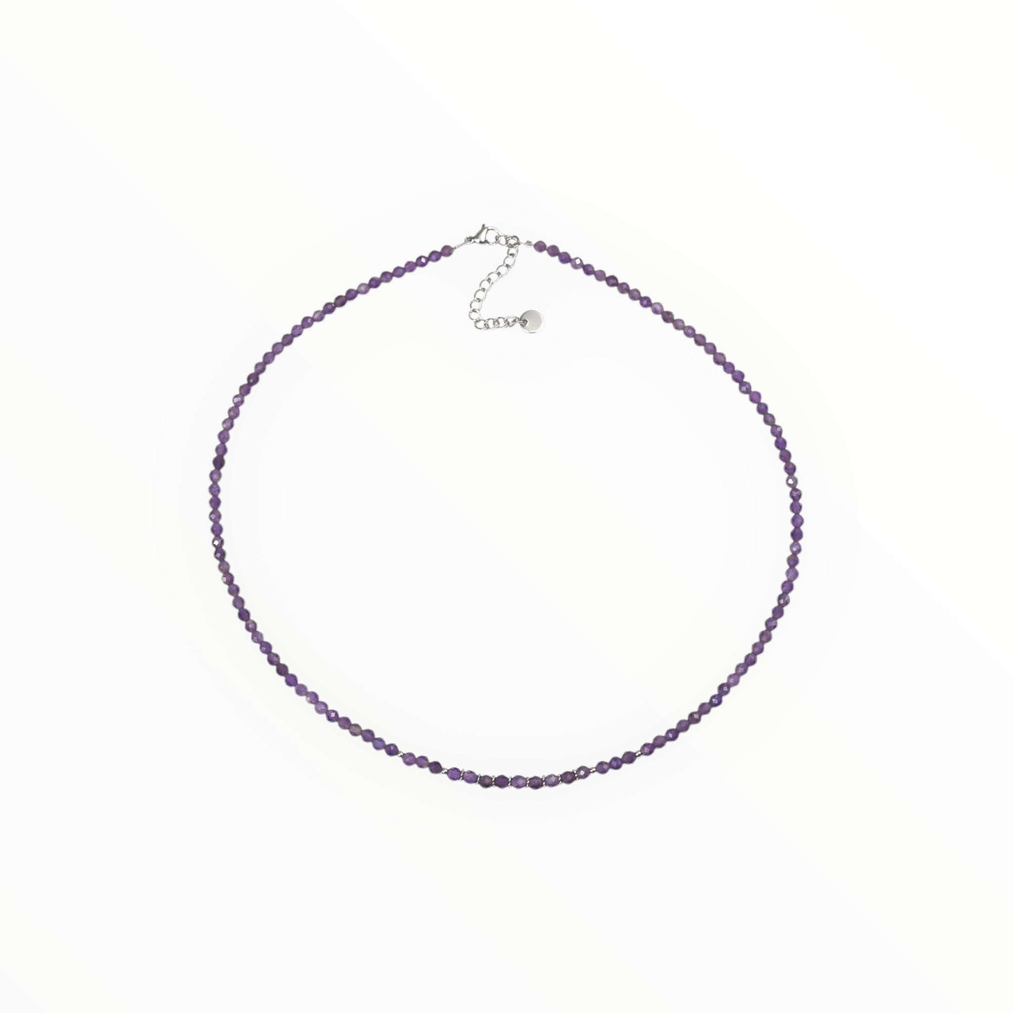 Collier "Eveil" Améthyste facettée