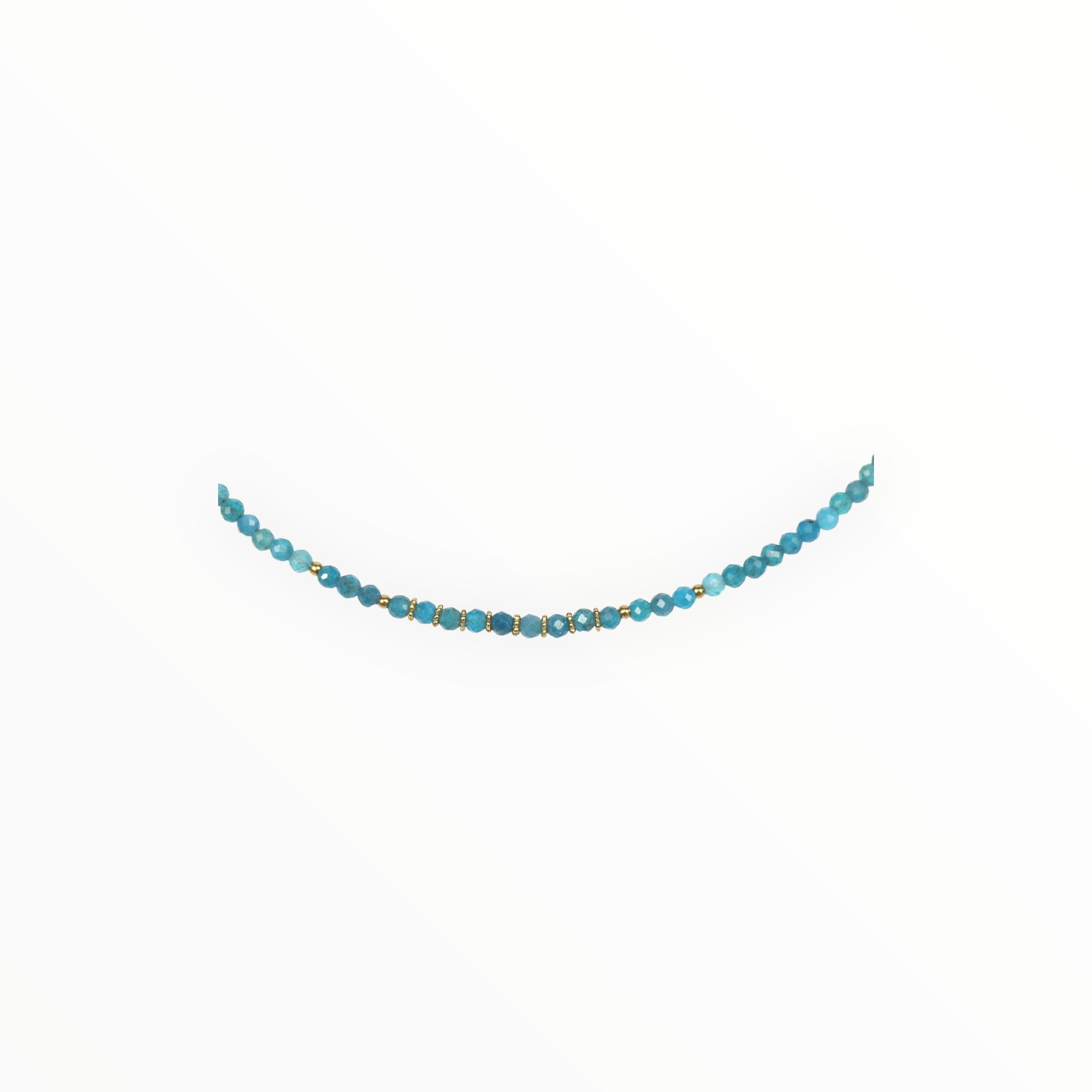 Collier "Eveil" Apatite bleue facettée
