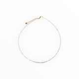 Collier "Eveil" Calcédoine bleue facettée