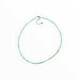Collier "Eveil"Chrysoprase facettée