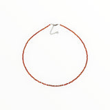 Collier "Eveil" Cornaline facettée