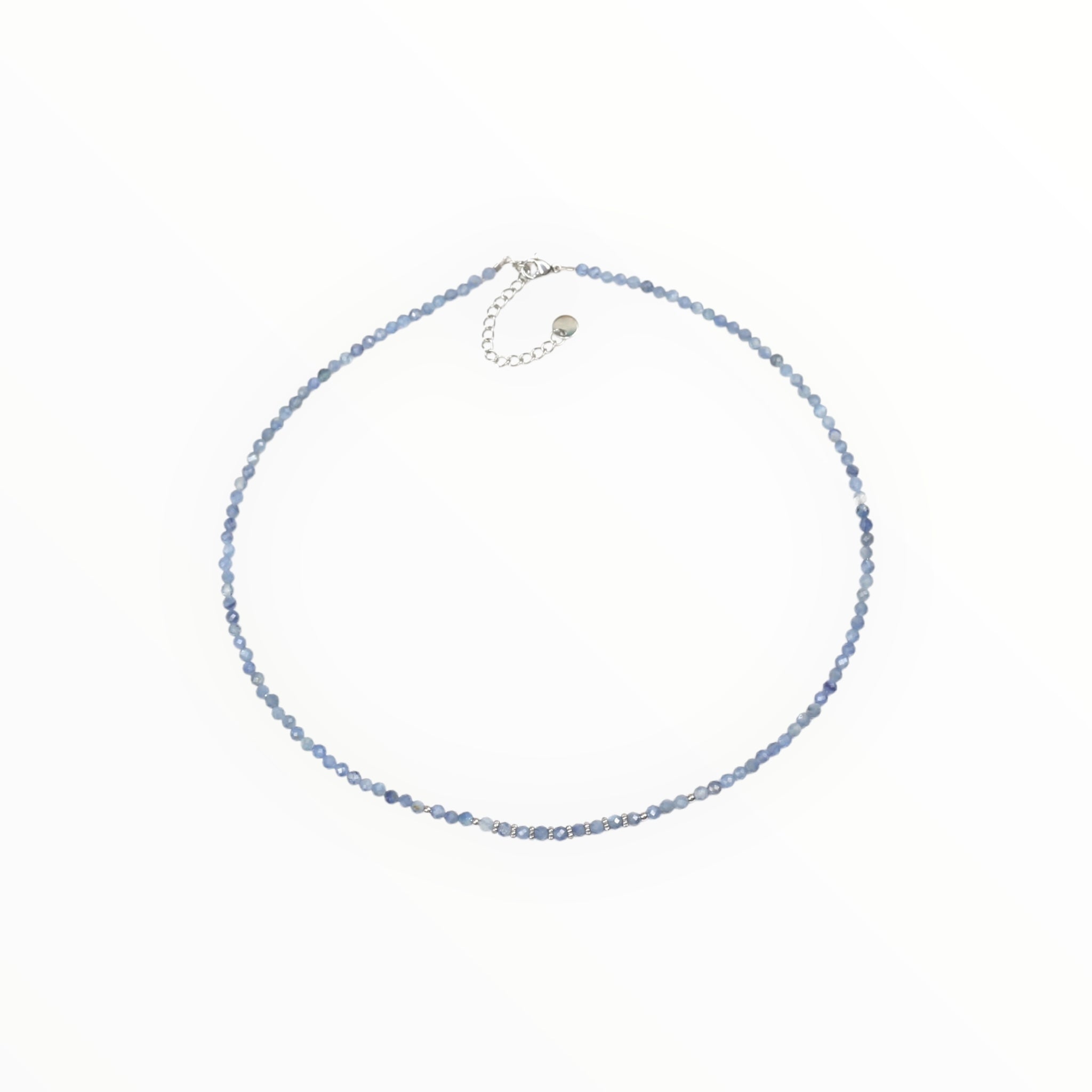 Collier "Eveil" Cyanite facettée