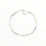 Collier "Eveil"Fluorine facettée