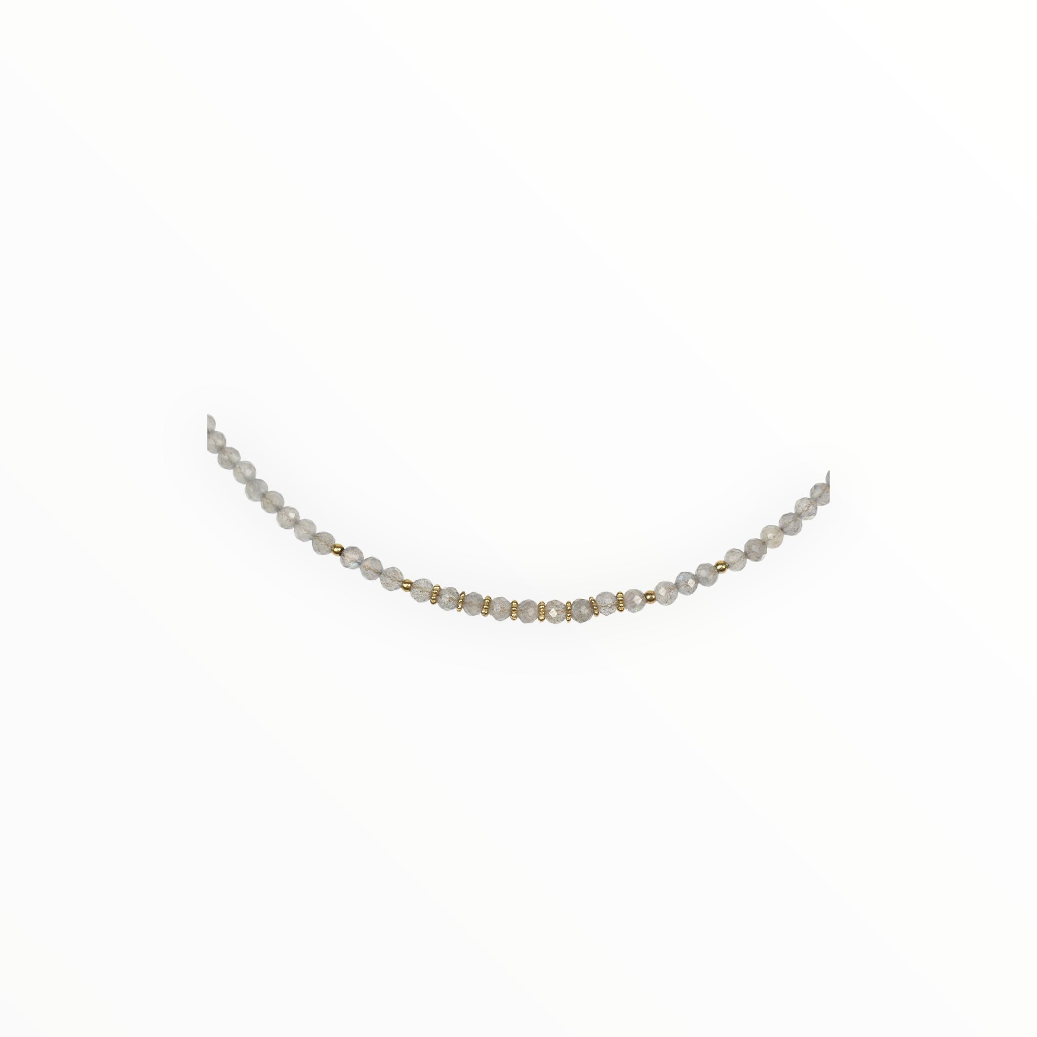 Collier "Eveil" Labradorite facettée