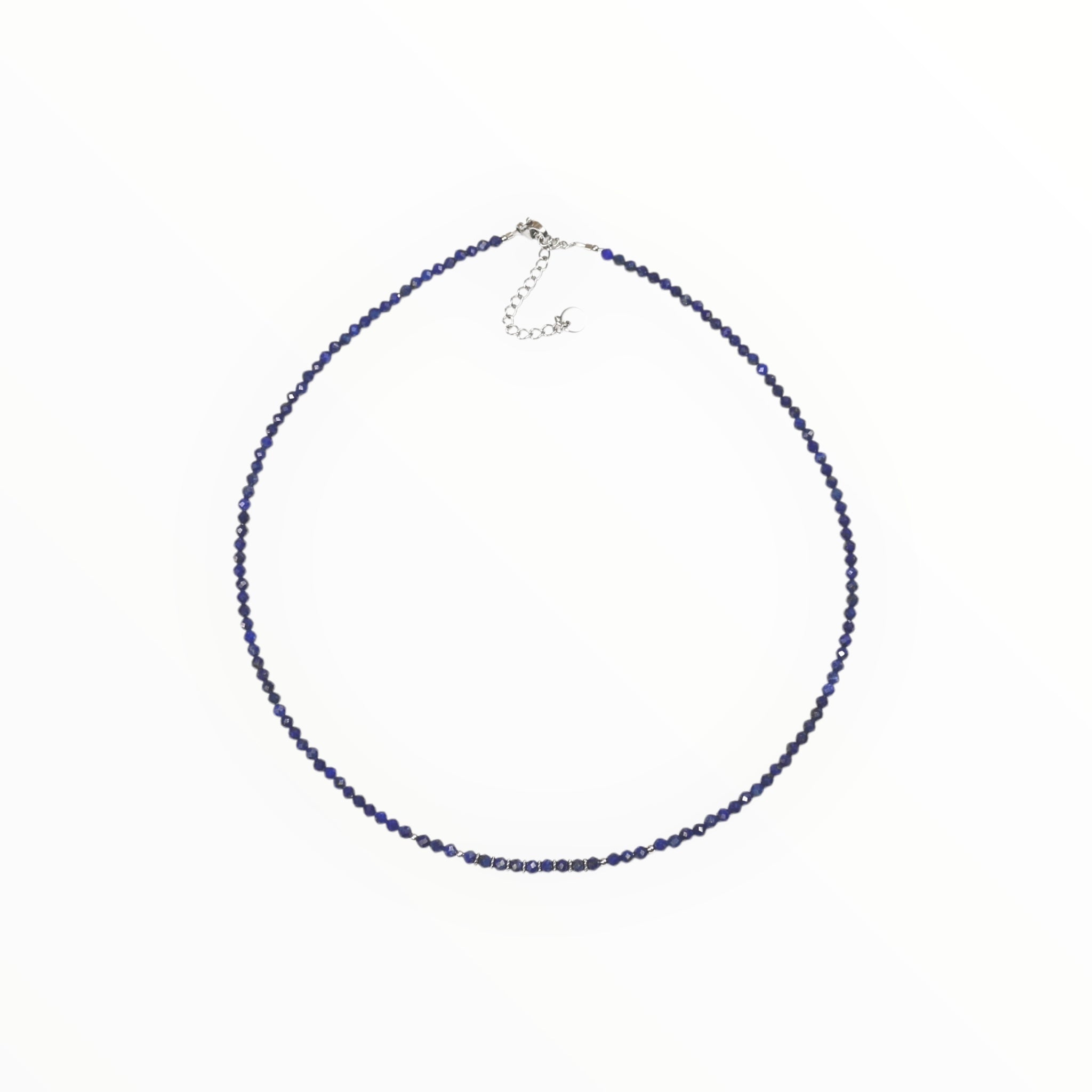 Collier "Eveil"Lapis-Lazuli facetté