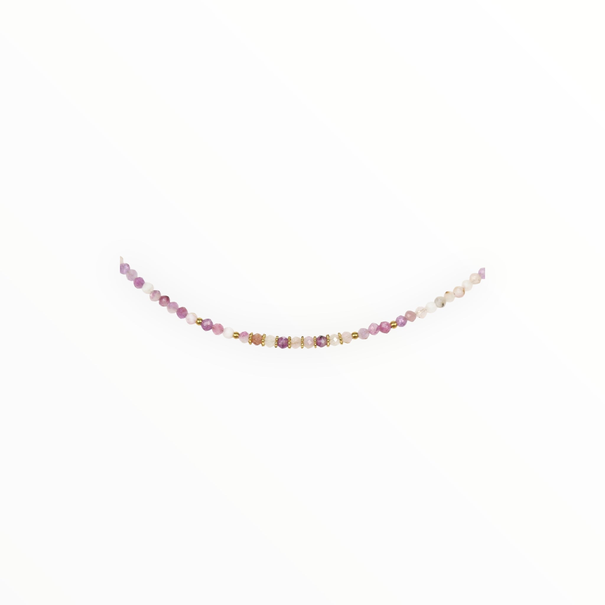Collier "Eveil" Lépidolite facettée