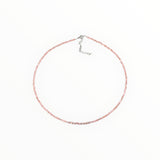 Collier "Eveil" Rhodochrosite facettée