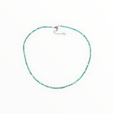 Collier "Eveil" Turquoise Hubei facettée