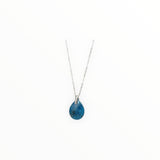 Pendentif Goutte Apatite bleue