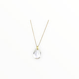 Pendentif Goutte Cristal de Roche