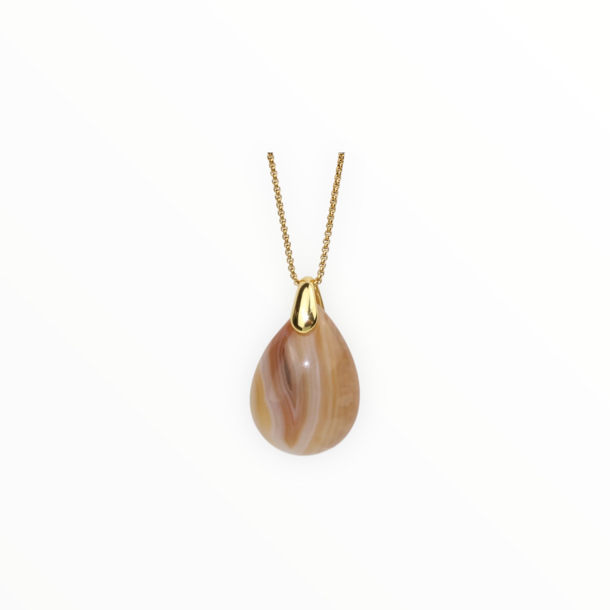 Pendentif Goutte Cornaline