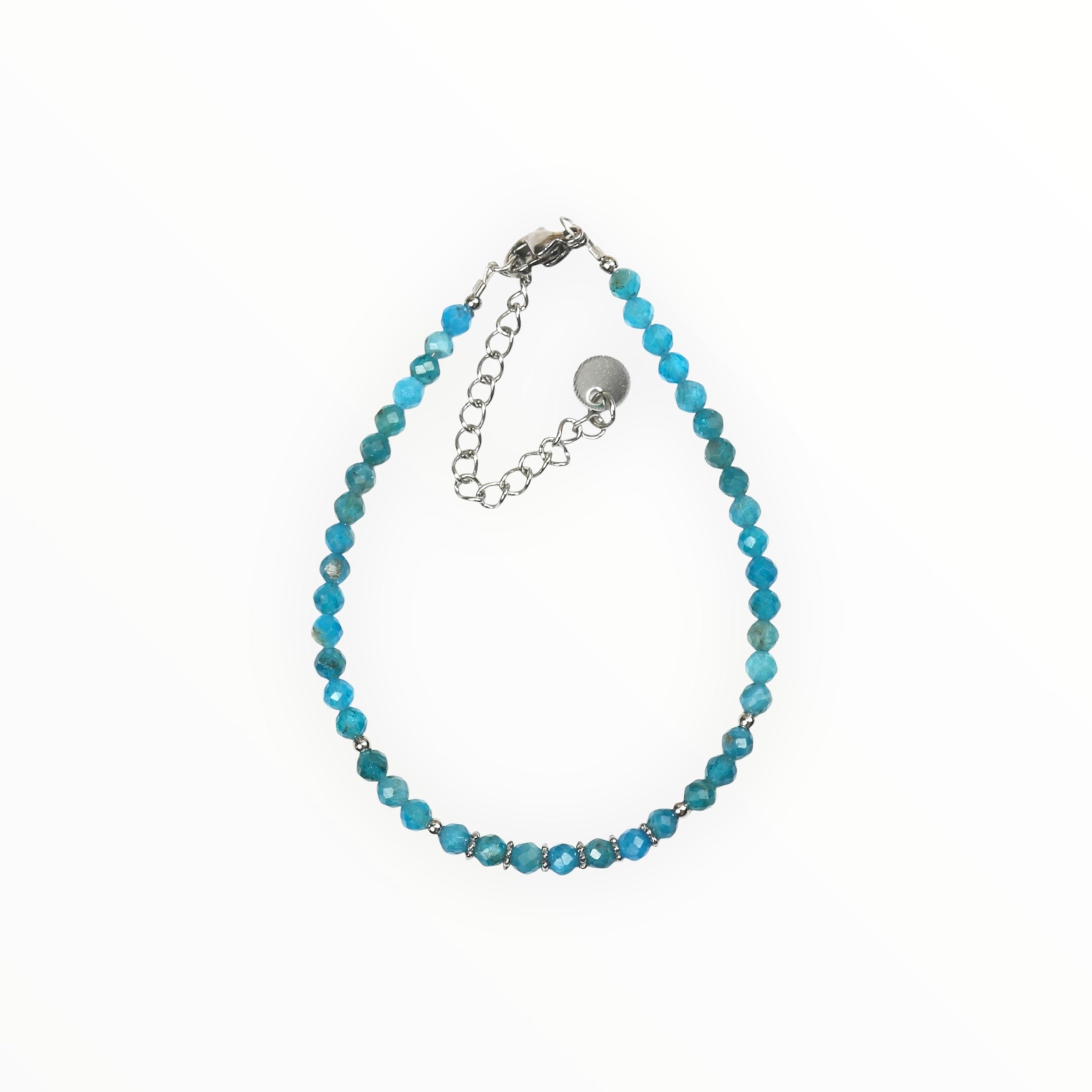 Bracelet "Eveil" Apatite bleue facettée