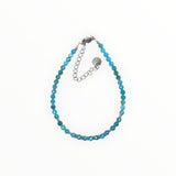 Bracelet "Eveil" Apatite bleue facettée